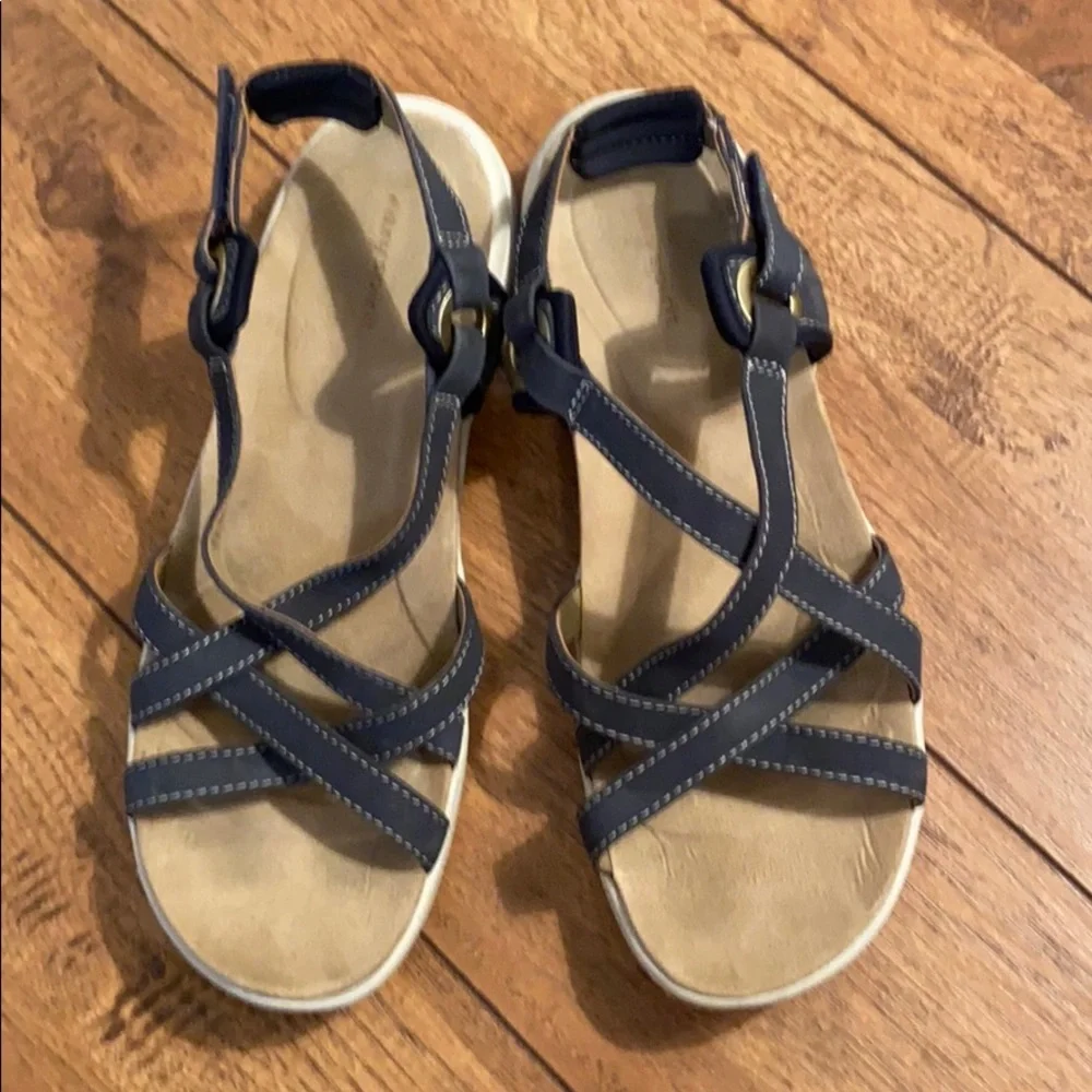 Easy Spirit Blue Comfort Walking Sandals